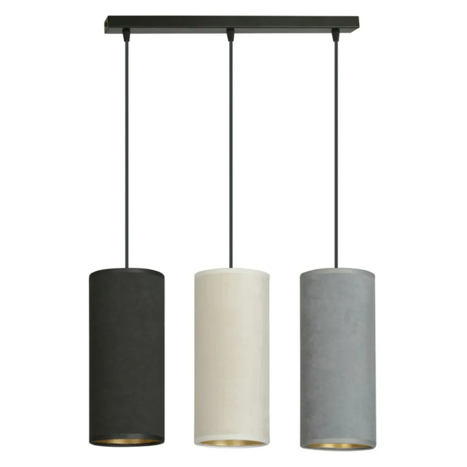 Sklep Kaja Prosta lampa wisząca z kolorowymi abażurami 1068/3 BENTE | Kaja Fashion
