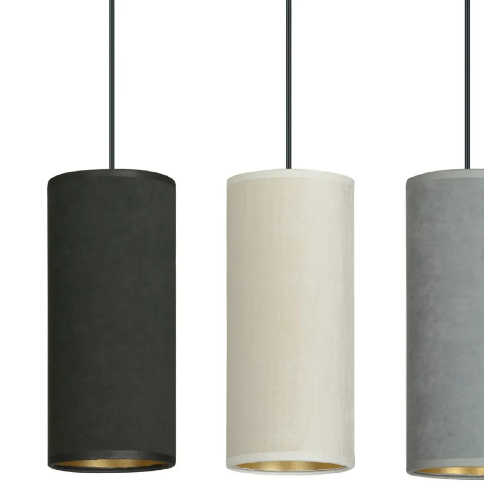Sklep Kaja Prosta lampa wisząca z kolorowymi abażurami 1068/3 BENTE | Kaja Fashion