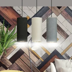 Sklep Kaja Prosta lampa wisząca z kolorowymi abażurami 1068/3 BENTE | Kaja Fashion