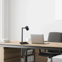 Sklep Kaja Prosta lampka biurkowa w stylu industrialnym LP-731/1T BK z serii SNOW* Lampki Biurkowe