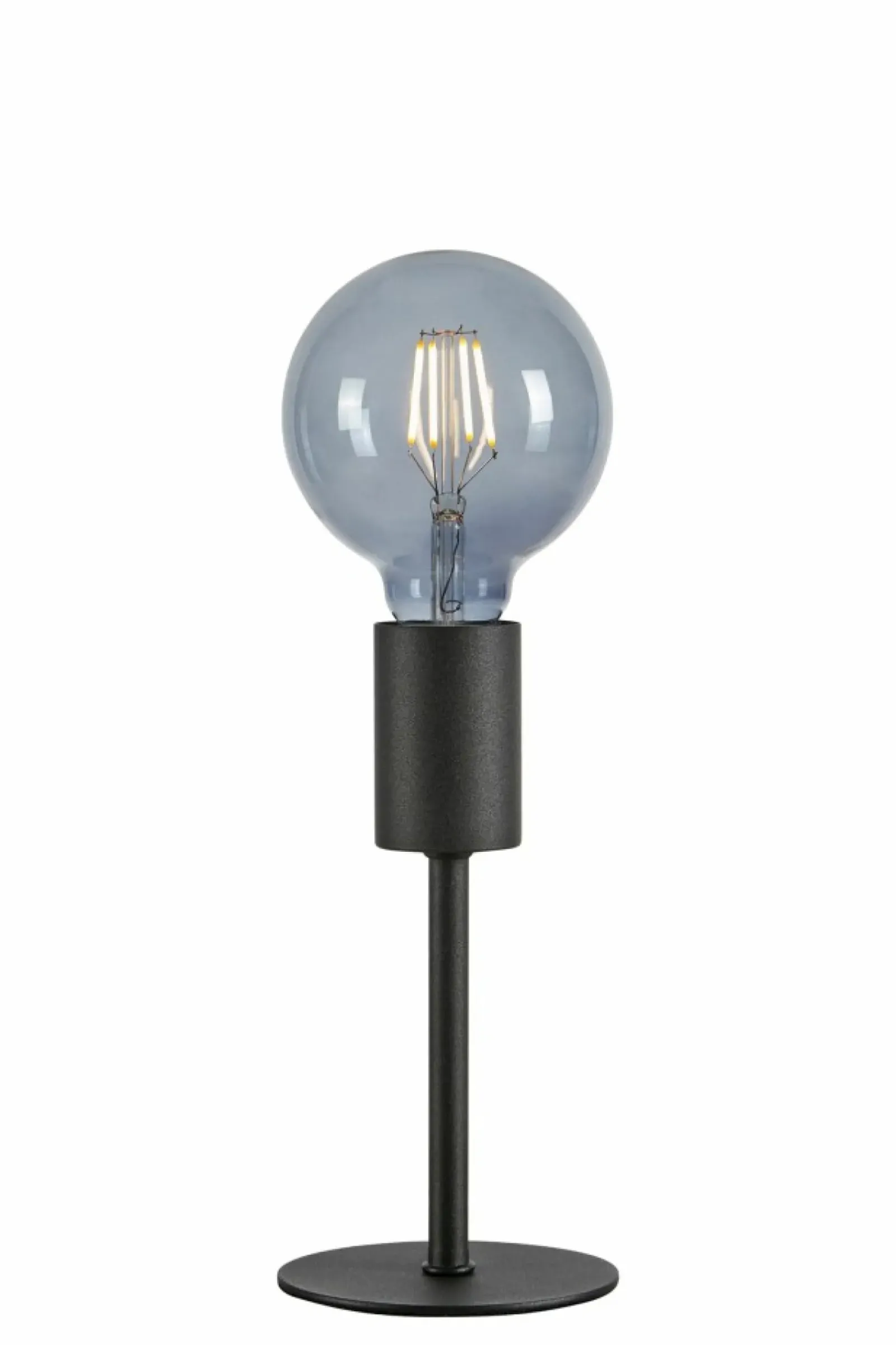 Sklep Kaja Prosta, metalowa, loftowa lampka bez klosza 108685 CIELO | Kaja* Nowoczesne Lampki Stołowe|Lampki Biurkowe