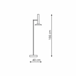 Sklep Kaja Prosta, minimalistyczna lampa stojąca LP-1661/1F WH HAT | Kaja* Lampy Led|Tradycyjne Lampy Podłogowe