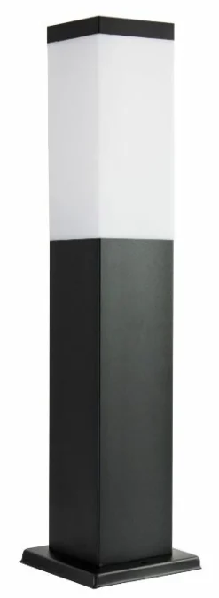Sklep Kaja Prostokątna lampa stojąca ogrodowa SS802-450 BL z serii INOX KWADRAT | Kaja Oświ* Lampy Ogrodowe Stojące