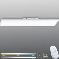 Sklep Kaja Prostokątny duży plafon LED z pilotem 16533-16-O z serii FLAT | Kaja biały Clearance