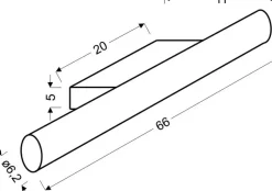 Sklep Kaja Prosty kinkiet łazienkowy LED 66cm 21-53947 UNIVERSE | Kaja* Lampy Led|Lampy Do Łazienki