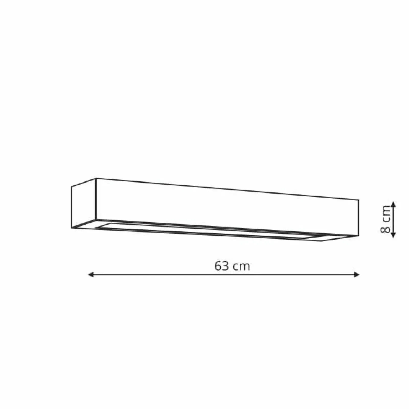 Sklep Kaja Prosty plafon do holu 63cm LP-7001/1C BK-63 18/3 IBROS | Kaja Clearance