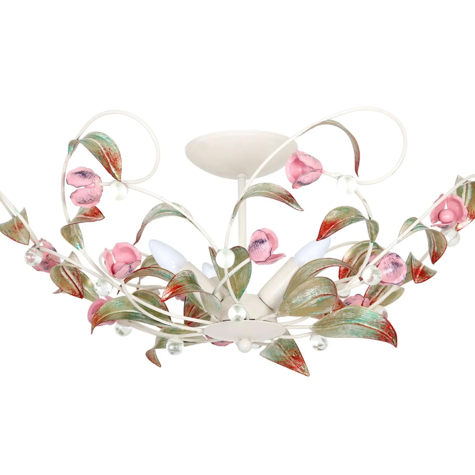Sklep Kaja Prowansalska, zdobiona lampa sufitowa LX 465 ROSE | Kaja Oświetlenie* Plafony Klasyczne