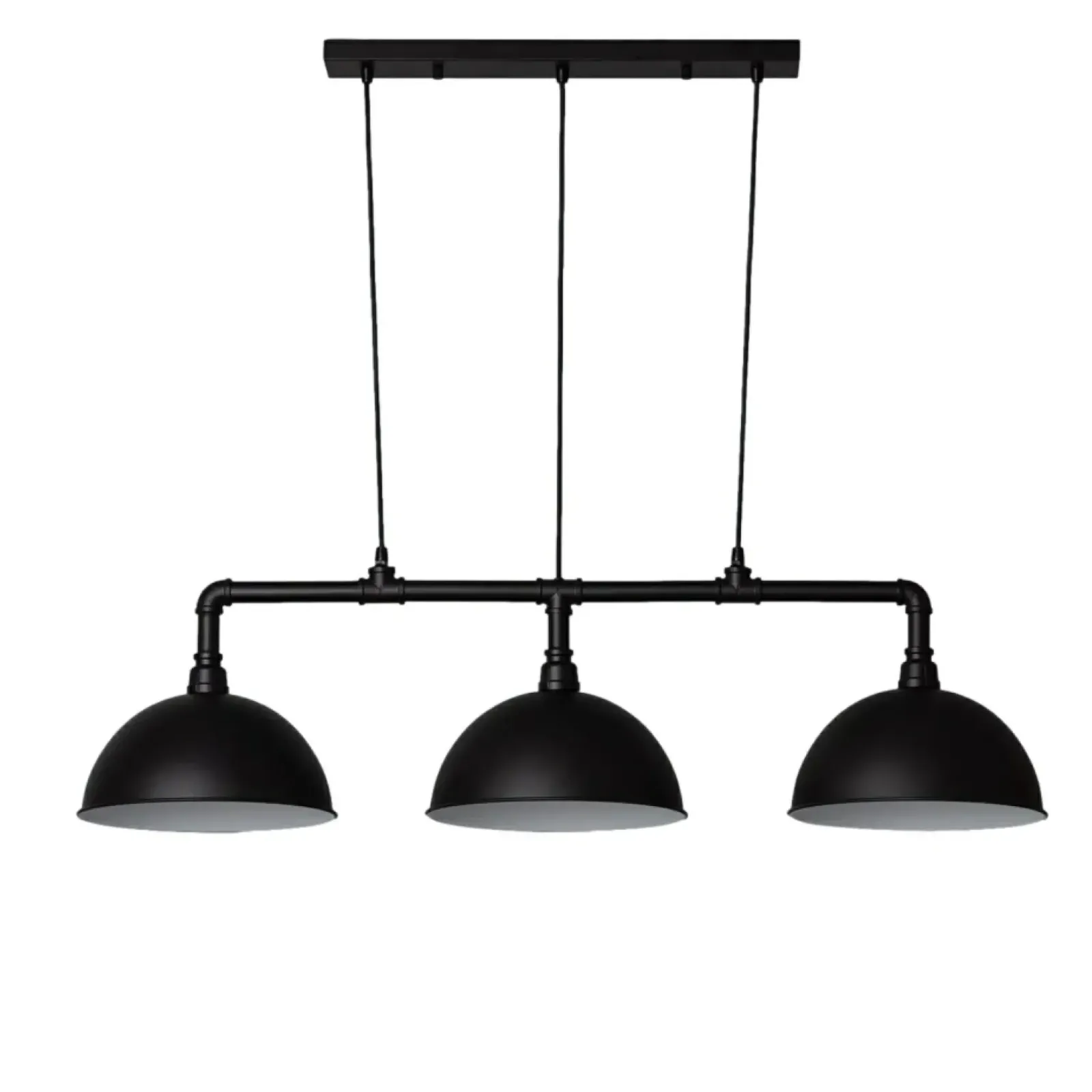 Sklep Kaja Przemysłowa, nietuzinkowa lampa nad stół ABR-RRR-3XE27 RETRO | Kaja czarny Outlet
