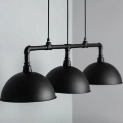 Sklep Kaja Przemysłowa, nietuzinkowa lampa nad stół ABR-RRR-3XE27 RETRO | Kaja czarny Outlet