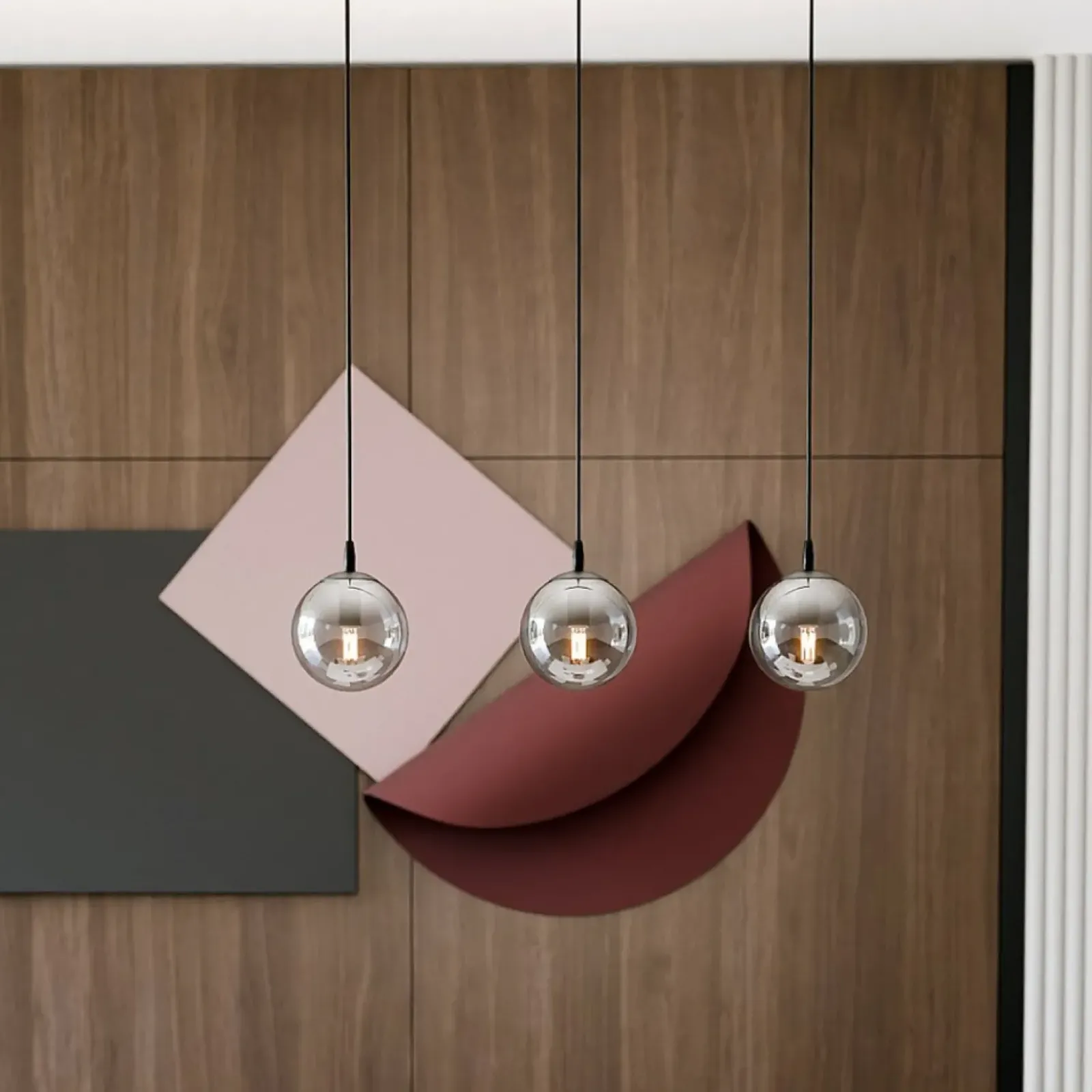 Sklep Kaja Przydymiona lampa wisząca z małymi gwintami 712/3 | Kaja Oświetlenie Cheap