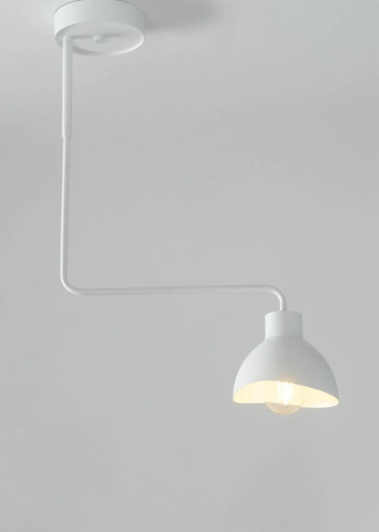 Sklep Kaja Punktowa, biała lampa na sztywnym wysięgniku SIG 32446 z serii HOLI biały Outlet