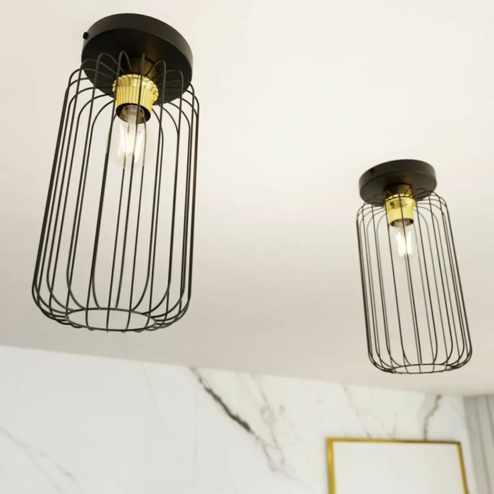 Sklep Kaja Punktowa lampa sufitowa, druciana 1366/1 z serii BARN Best