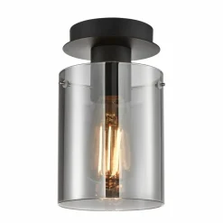 Sklep Kaja Punktowa lampa sufitowa z kloszem SPL-5581-1SC-BK-SG SARDO | Kaja Flash Sale