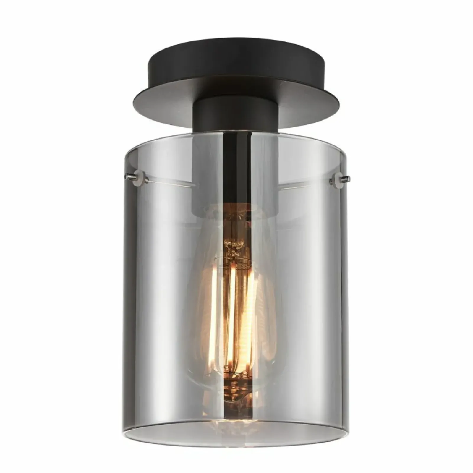 Sklep Kaja Punktowa lampa sufitowa z kloszem SPL-5581-1SC-BK-SG SARDO | Kaja Flash Sale