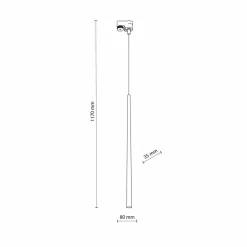 Sklep Kaja Punktowa lampa wisząca do szyny 1-fazowej TK 5751 TRACER | Kaja* Szynoprzewody Natynkowe