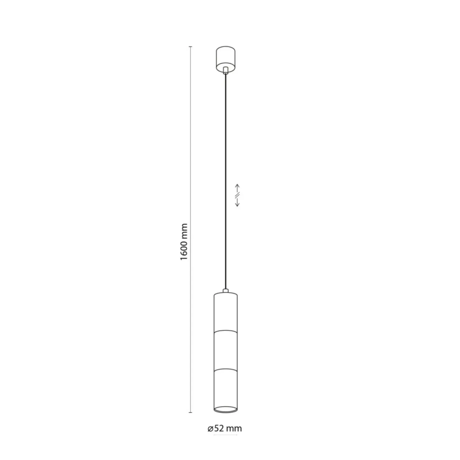 Sklep Kaja Punktowa lampa wisząca na czarnym zwisie TK 4756 z serii VIVIEN | Kaja Store