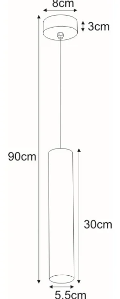 Sklep Kaja Punktowa lampa wisząca tuba do kuchni K-4825 CORK | Kaja Oświetlenie złoty Best
