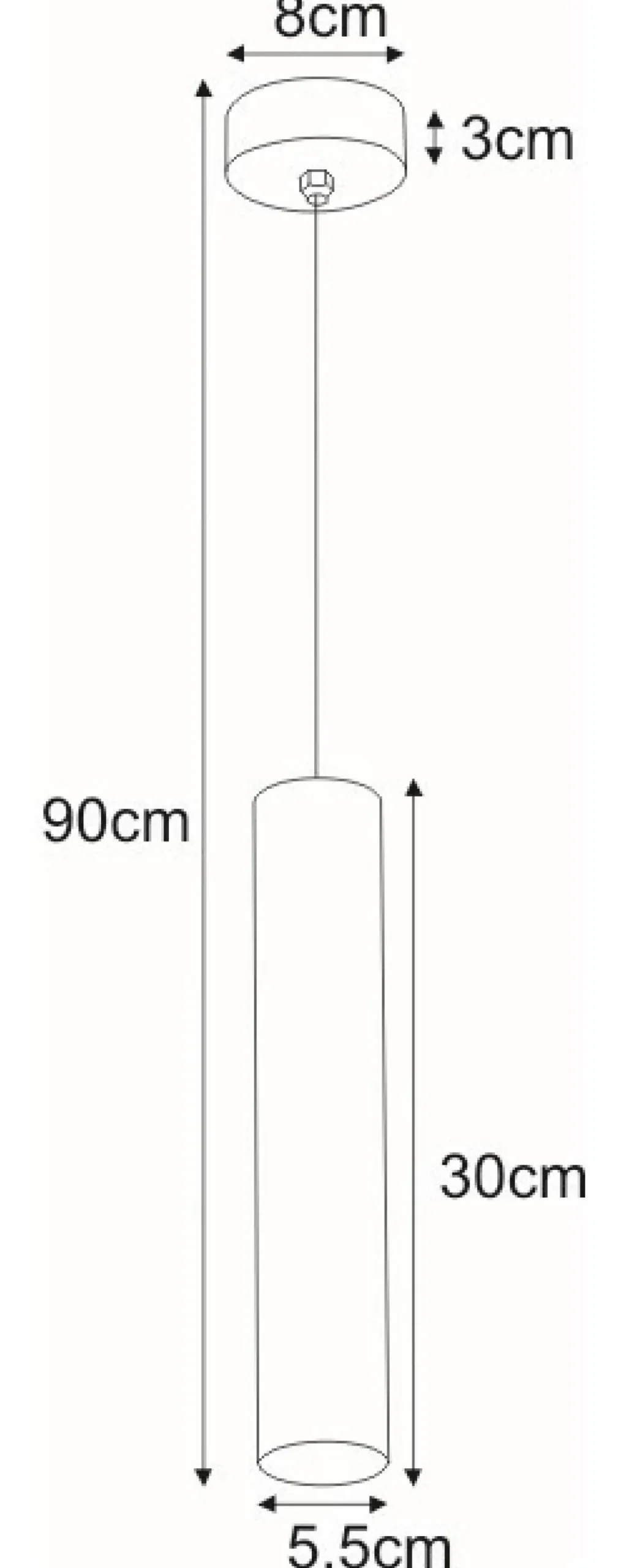 Sklep Kaja Punktowa lampa wisząca tuba do kuchni K-4825 CORK | Kaja Oświetlenie złoty Best