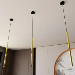 Sklep Kaja Punktowa lampa wisząca, złota rurka G9 1332/1 SELTER | Kaja Discount