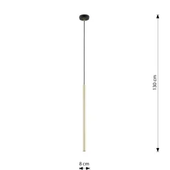 Sklep Kaja Punktowa lampa wisząca, złota rurka G9 1332/1 SELTER | Kaja Discount