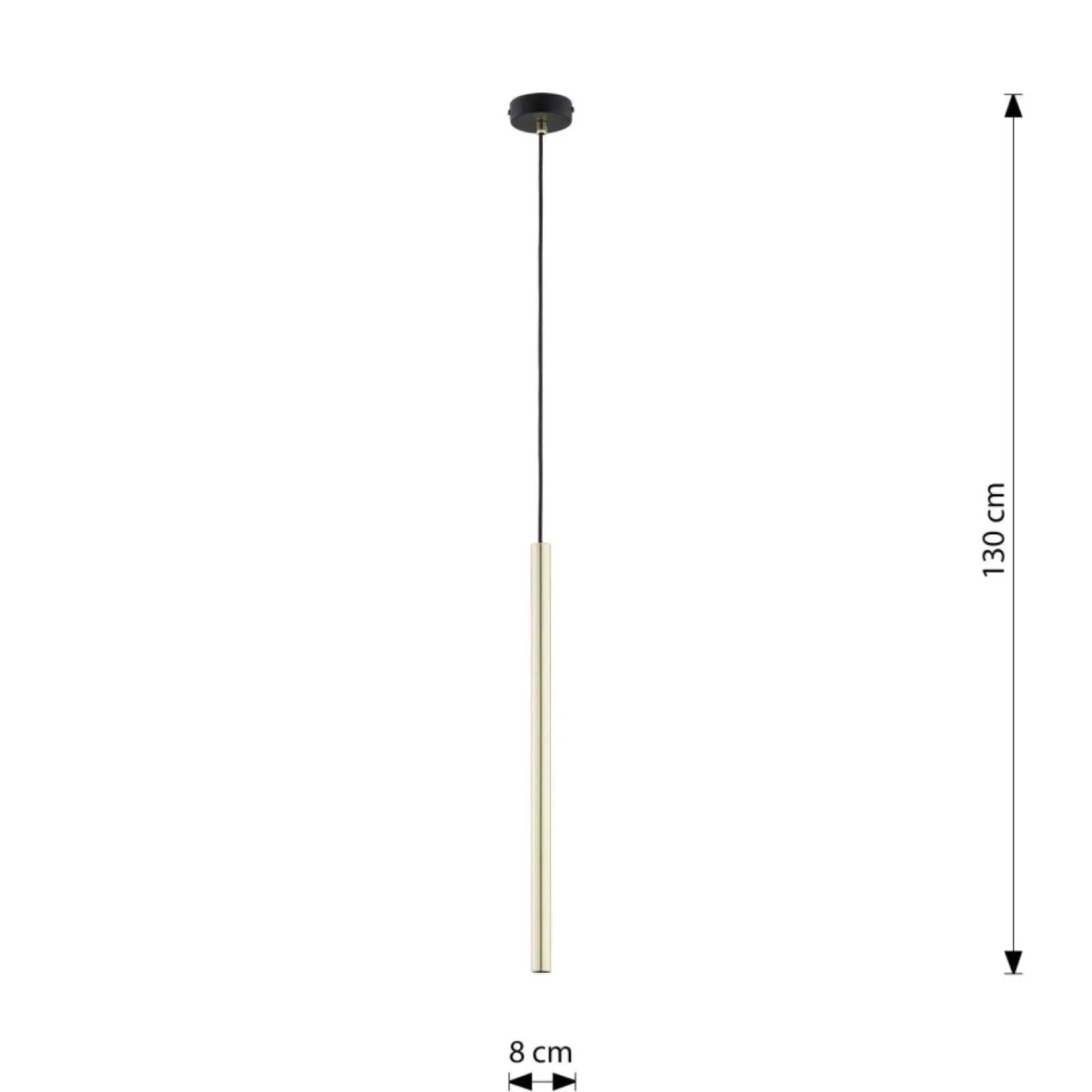 Sklep Kaja Punktowa lampa wisząca, złota rurka G9 1332/1 SELTER | Kaja Discount