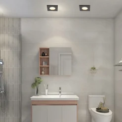 Sklep Kaja Punktowe źródło światła GU10 LP-440/1RS BK SQUARE LAGOS | Kaja* Oprawy Podtynkowe