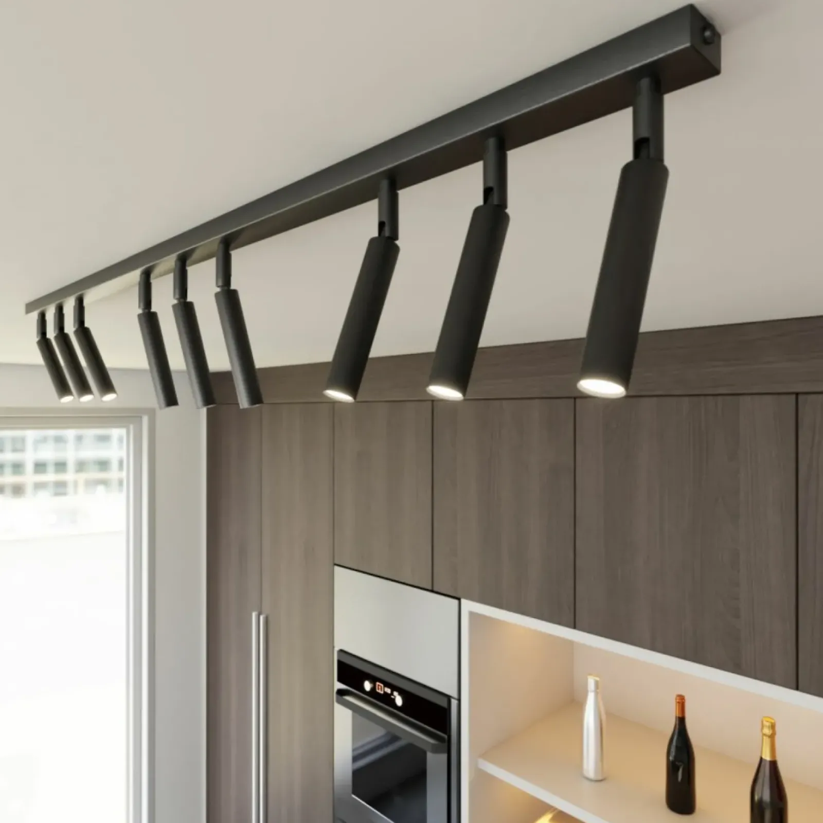 Sklep Kaja Reflektor 116cm z ruchomymi tubami 1351/9 IVI 9 BLACK | Kaja czarny Outlet