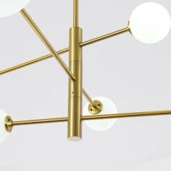 Sklep Kaja Regulowana lampa wisząca do salonu LP-002/6P DORADO | Kaja Oświetlenie Store