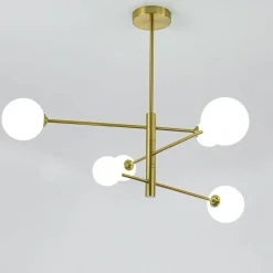 Sklep Kaja Regulowana lampa wisząca do salonu LP-002/6P DORADO | Kaja Oświetlenie Store