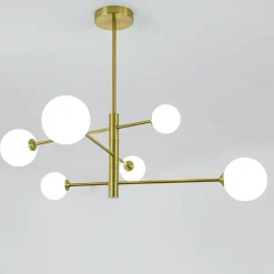 Sklep Kaja Regulowana lampa wisząca do salonu LP-002/6P DORADO | Kaja Oświetlenie Store