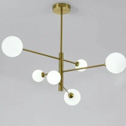 Sklep Kaja Regulowana lampa wisząca do salonu LP-002/6P DORADO | Kaja Oświetlenie Store