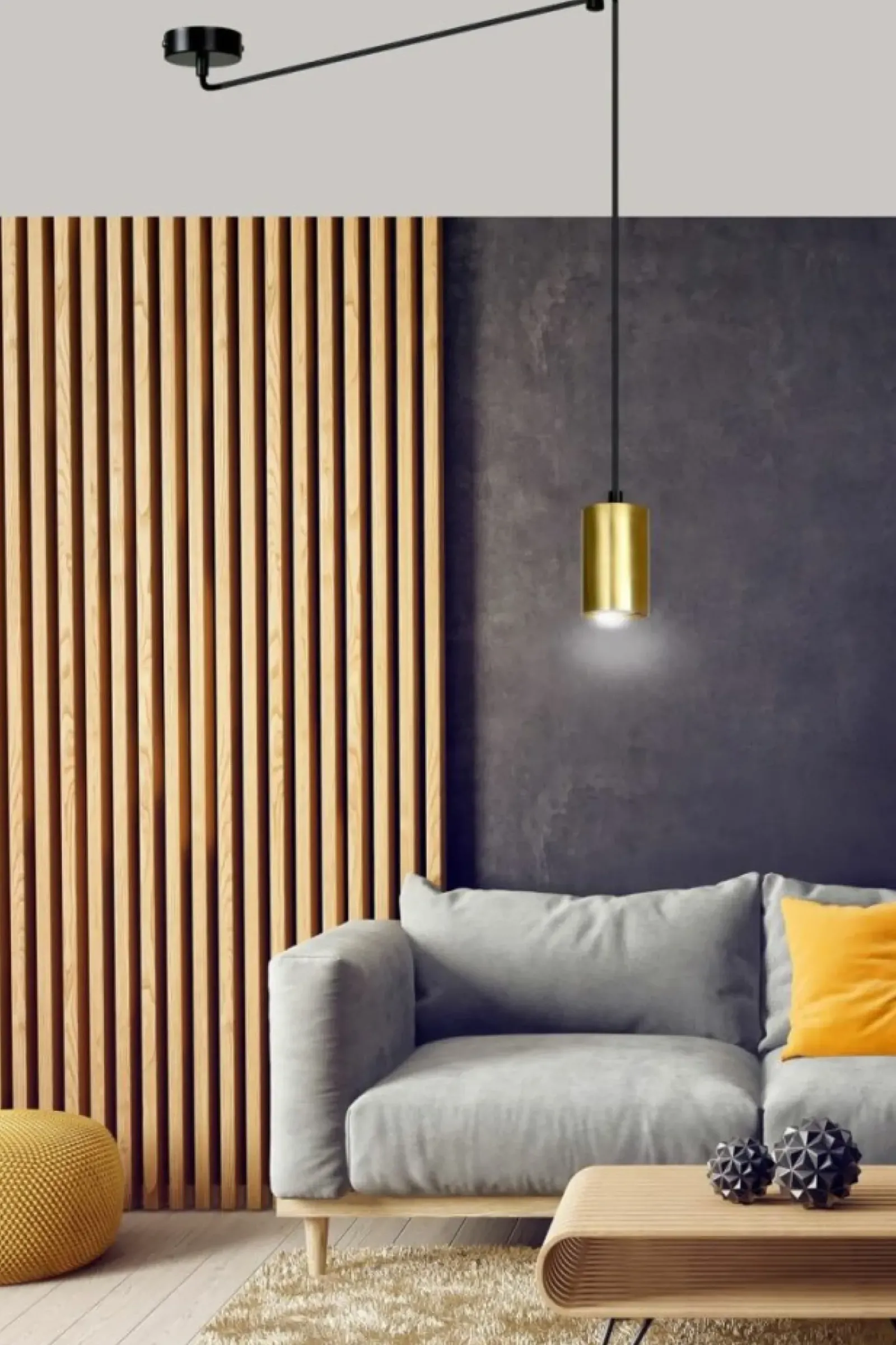 Sklep Kaja Regulowana lampa wisząca w kolorze złota 526/1 | Kaja Oświetlenie Fashion