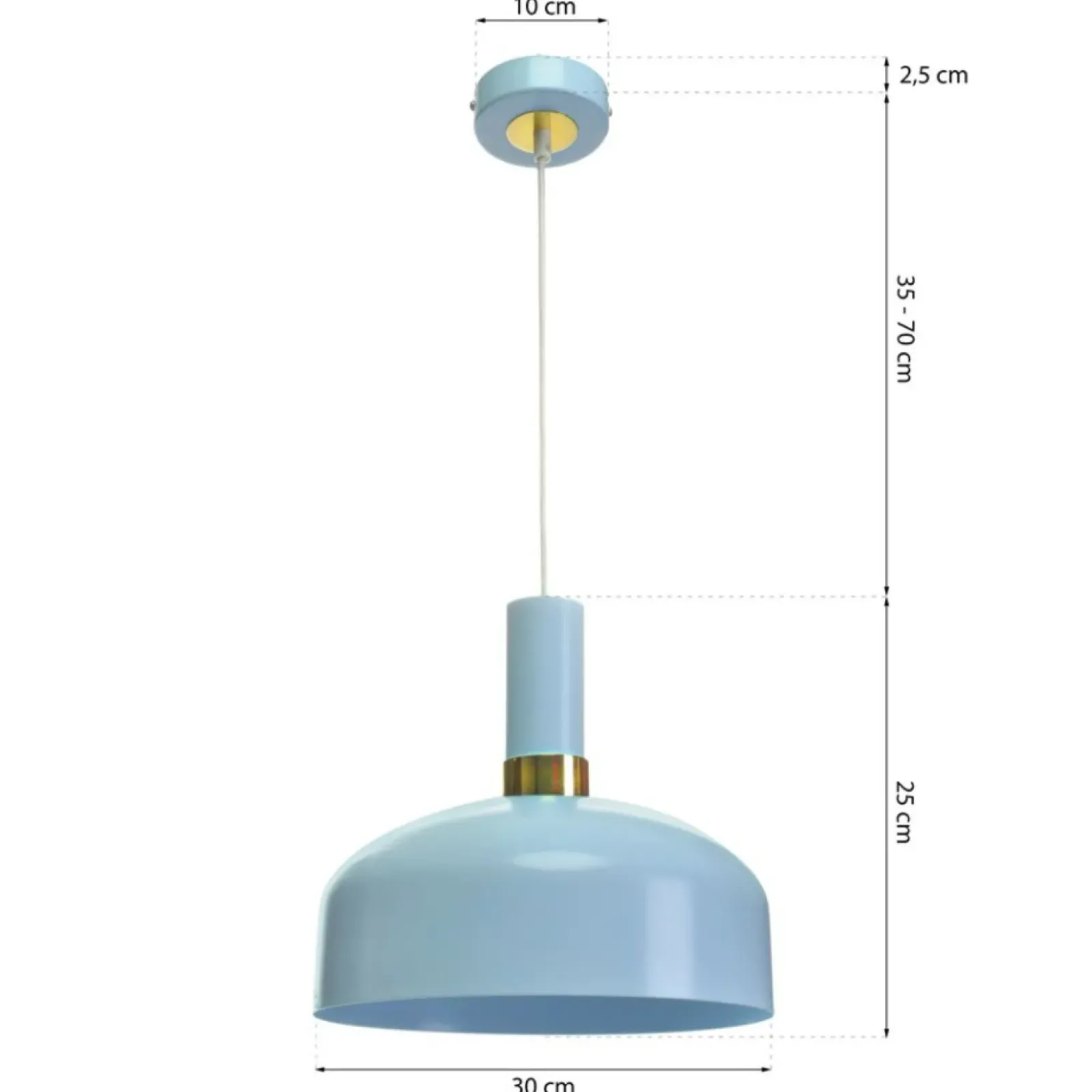 Sklep Kaja Regulowana lampa wisząca w błękitnym kolorze MLP6201 z serii MALMO | Kaja Oświet Hot