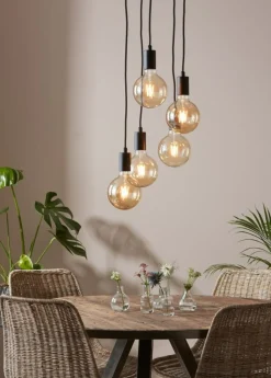 Sklep Kaja Regulowana lampa wisząca z czarną oprawą 107467 | Kaja Oświetlenie Fashion