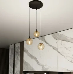 Sklep Kaja Regulowana lampa wisząca z trzema kloszami 713/3PREM | Kaja Store