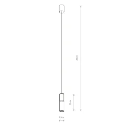 Sklep Kaja Regulowana lampa wisząca z kloszem 7868 | Kaja Oświetlenie transparentny Outlet
