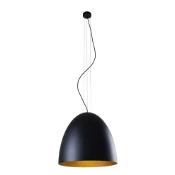 Sklep Kaja Regulowana lampa wisząca z czarno-złotym kloszem 9024 | Kaja czarny Flash Sale