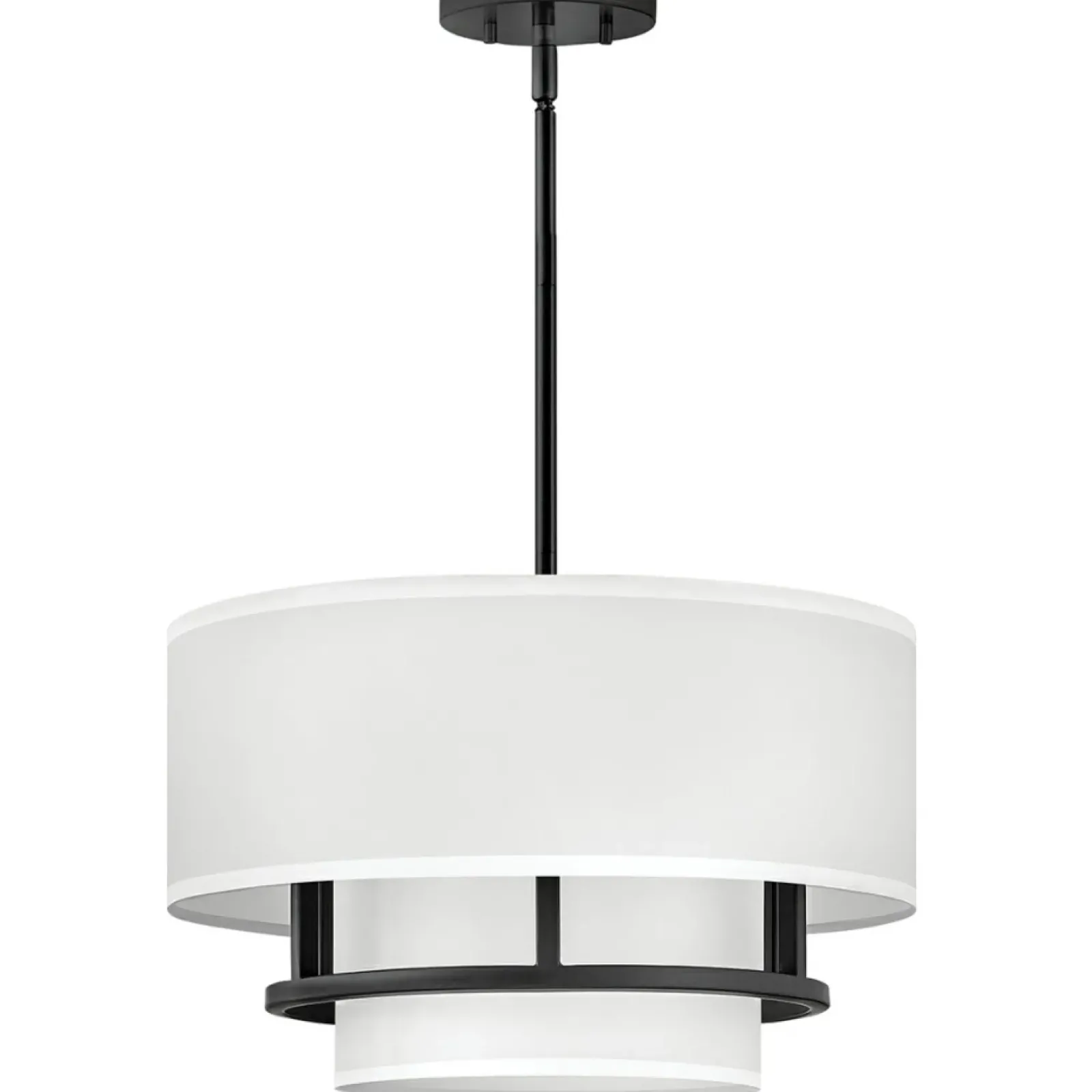Sklep Kaja Regulowana lampa wisząca z abażurem HK-GRAHAM-M-BK z serii GRAHAM czarny Fashion