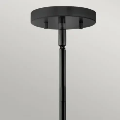 Sklep Kaja Regulowana lampa wisząca z abażurem HK-GRAHAM-M-BK z serii GRAHAM czarny Fashion