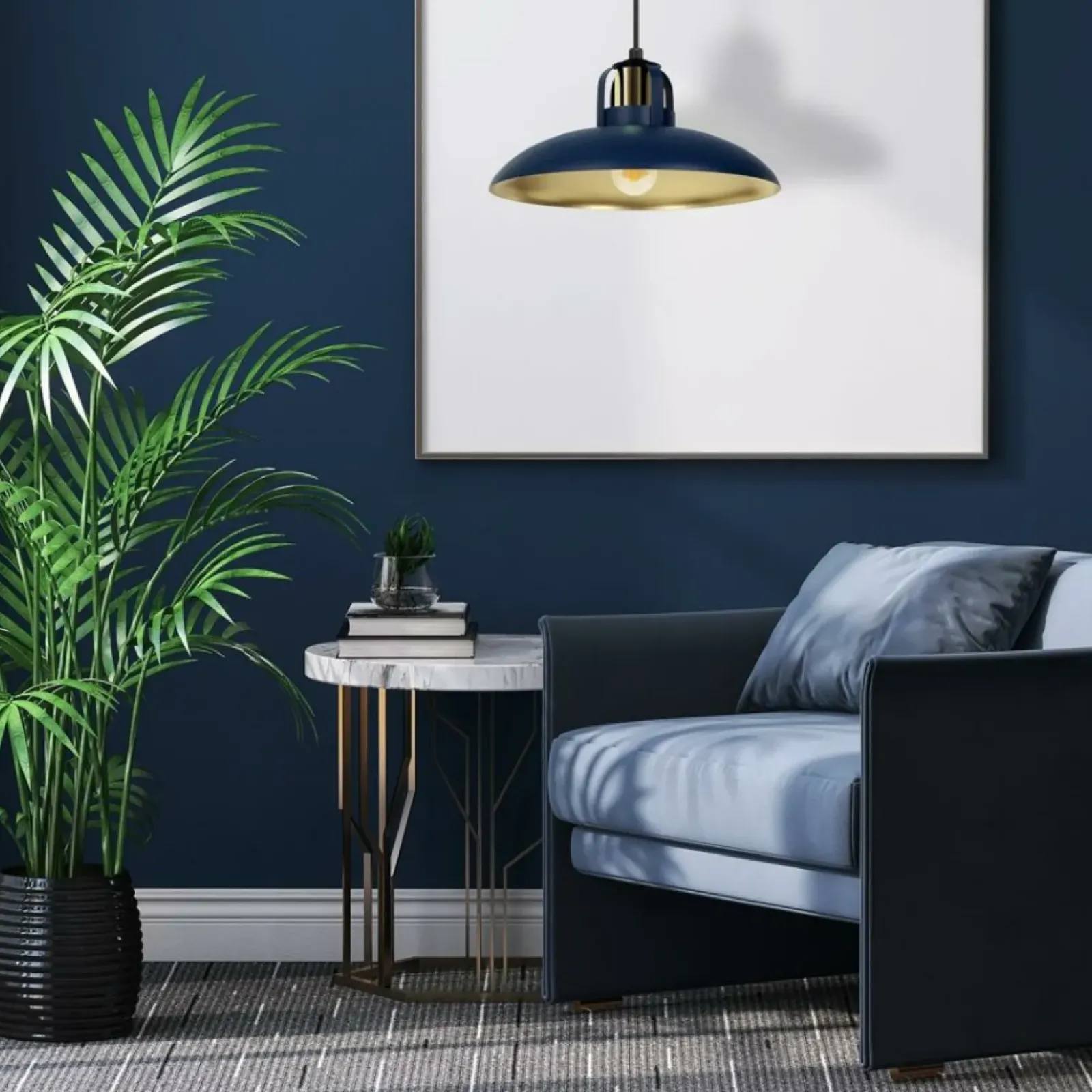 Sklep Kaja Regulowana lampa wisząca z niebieskim kloszem MLP7714 z serii FELIX | Kaja Oświe Discount