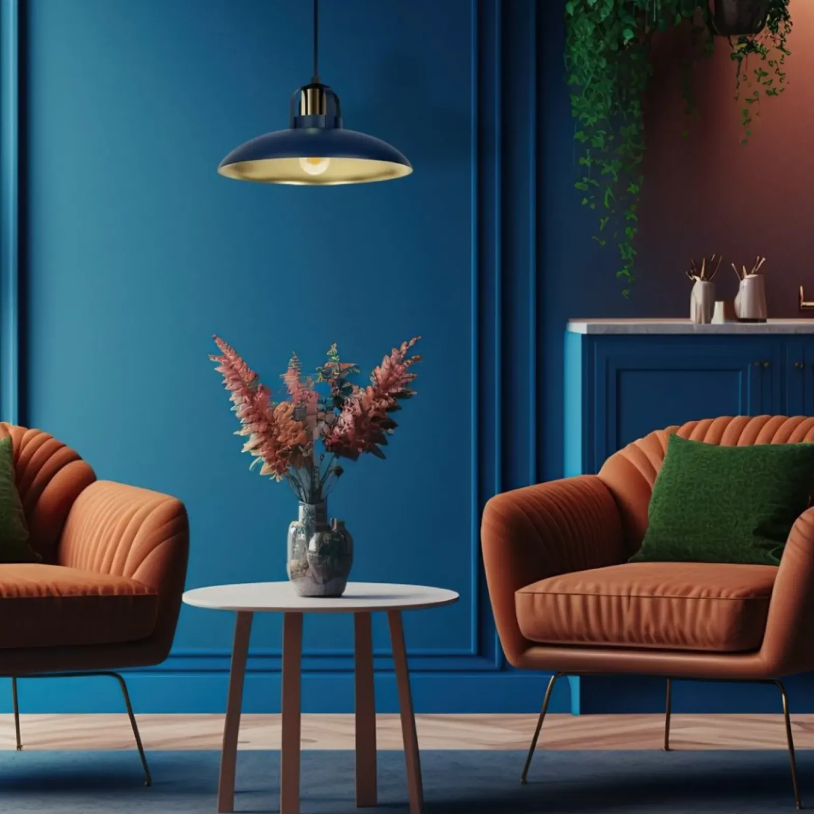 Sklep Kaja Regulowana lampa wisząca z niebieskim kloszem MLP7714 z serii FELIX | Kaja Oświe Discount