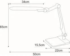 Sklep Kaja Regulowana, ledowa lampka biurkowa K-BL1207 BIAŁY MICA | Kaja* Lampki Biurkowe|Lampy Led