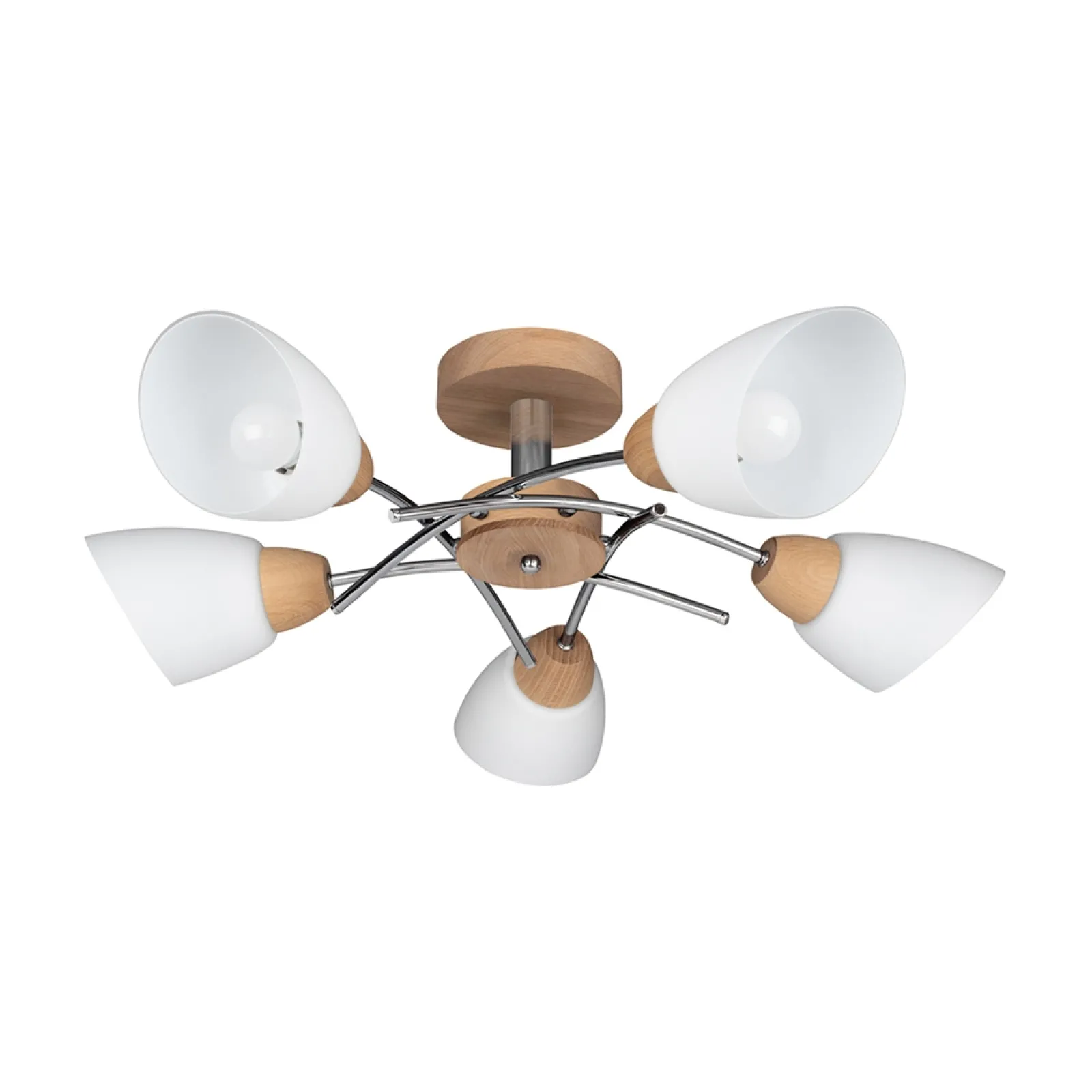 Sklep Kaja Retro lampa sufitowa z wykonana z drewna 8141574 VILETTA WOOD | Kaja* Randole Tradycyjne