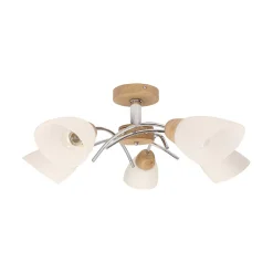 Sklep Kaja Retro lampa sufitowa z wykonana z drewna 8141574 VILETTA WOOD | Kaja* Randole Tradycyjne