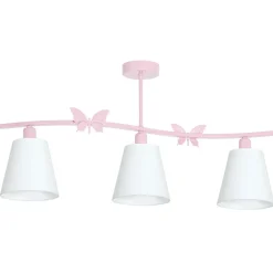 Sklep Kaja Różowa lampa sufitowa z białymi abażurami MLP979 ALICE | Kaja Best