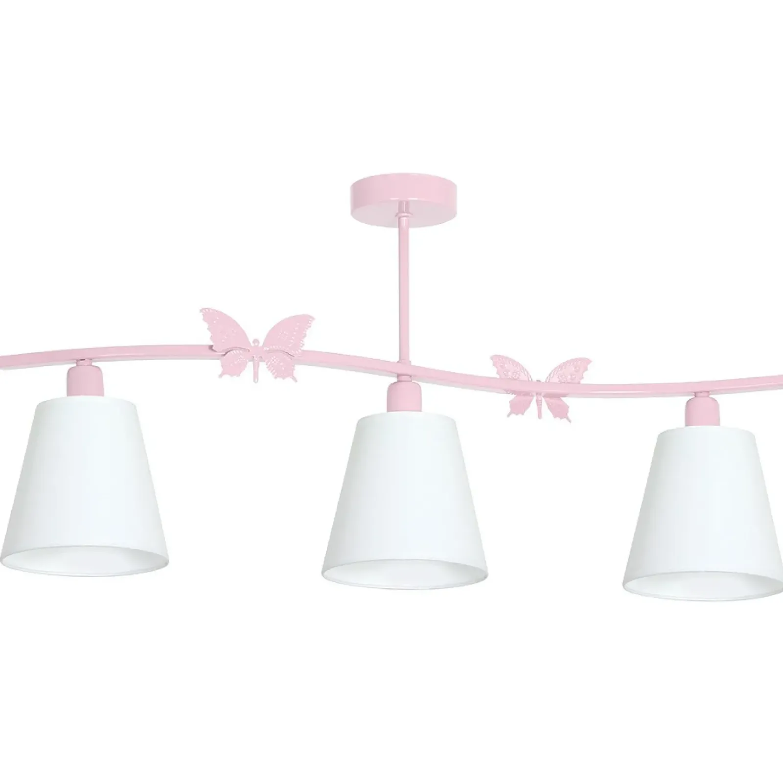 Sklep Kaja Różowa lampa sufitowa z białymi abażurami MLP979 ALICE | Kaja Best