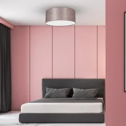 Sklep Kaja Różowa lampa sufitowa ze stylowym wzorem MLP7585 z serii ZIGGY | Kaja Oświetleni* Plafony Klasyczne