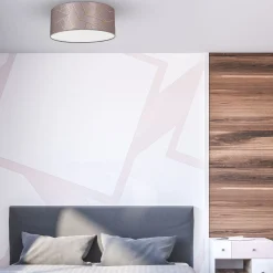 Sklep Kaja Różowa lampa sufitowa ze stylowym wzorem MLP7585 z serii ZIGGY | Kaja Oświetleni* Plafony Klasyczne