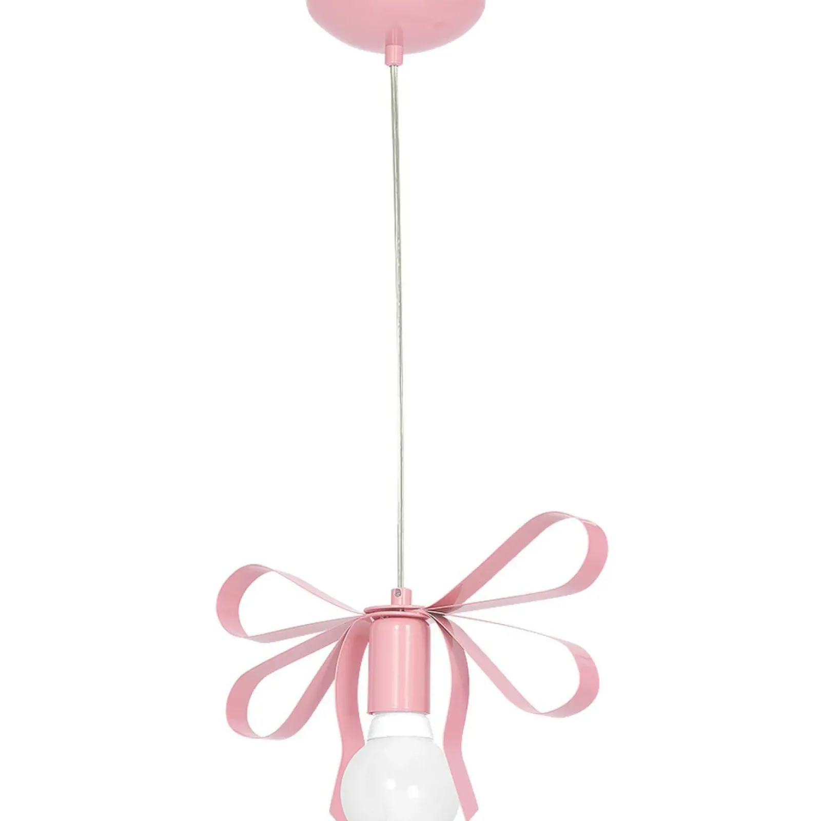 Sklep Kaja Różowa lampa wisząca dziewczęca kokardka MLP1039 EMMA | Kaja Fashion
