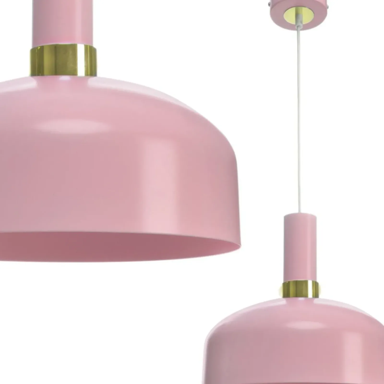Sklep Kaja Różowa lampa wisząca z szerokim kloszem MLP6199 z serii MALMO | Kaja Oświetlenie Fashion